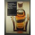 1966 Johnnie Walker Black Label Scotch Ad - Make Up