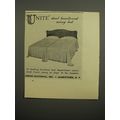 1952 Union-National Unite dual headboard swing bed Advertisement