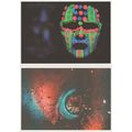 Tribal Man Rave Carnival Flourescent Glowing Ey...