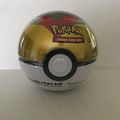 NEW Sealed Pokemon Black and Gold Poke Ball Tin...