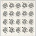 GENUINE Vintage Rose Pane of 20 Mint Current Ra...