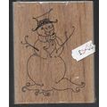 Create & Craft. Snowman Rubber Stamp. Stamping ...