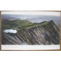 vintage postcard Striding Edge, Helvellyn