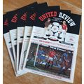 X 5 Manchester United Vintage Football Programm...