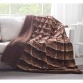 Tache Faux Fur Throw Blanket Brown 50 X 60 Inch...