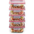 Pyrex Freshlock 5-Pack (4-Cup) Glass Food Stora...