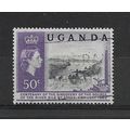 Uganda.SG96 50c Ripon Falls and Speke Memorial ...