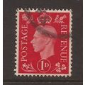 1937-47, 1d scarlet, Used Stamp, SG 463 #7