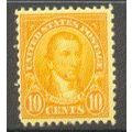 642 10c James Monroe Barely Clears MNH Q1909