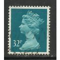 GB 1988 QE2 32p Greenish Blue Machin SG X983. (...