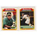 TWO 1991 Woolworth Rickey Henderson cards #2, #...