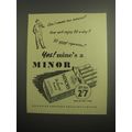 1948 Godfrey Phillips Minors Cigarettes Ad - Ca...