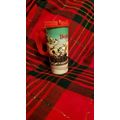 DISNEYLAND CHRISTMAS TRAVEL MUG CUP W/ LID MICK...