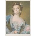 German Victorian Blue Ball Dress Floral Front B...