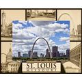 St Louis Missouri Laser Engraved Wood Picture F...