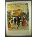 1956 Hilton Hotels Ad - Hilton hotels lead the way ..in gracious hospitality