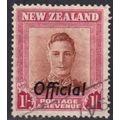 New Zealand, 1947-51, 1/- GVI Official, SG O157...