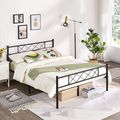 Queen Size Traditional Powder Coated Slatted Me...