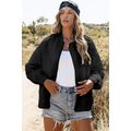Black Floral Quilted Jacket