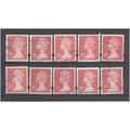BULK STOCK.25p Red x 10.Colour/Phosphor Uncheck...