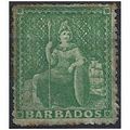 Barbados 1861 SG21 (1/2d) Green Mounted Mint...