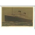 White Star Line MV BRITANNIC Company Art Postca...