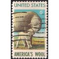 USA, MAMMALS, America's Wool, blue 1971, 6c