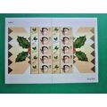 2001 ROYAL MAIL GENERIC SMILERS SANTA SHEET ISS...