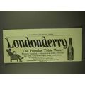 1909 Londonderry Lithia Spring Water Ad - Popular