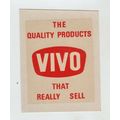 c1950s VIVO water-slip transfer label