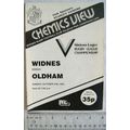 1985 programme Widnes v. Oldham