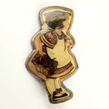 Sterling Silver Brooch with Mary Engelbreit Gir...