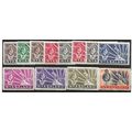 Nyasaland 1938-44 Mounted Mint to 1/- SG130a-13...