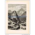 VIEW ON THE RIVER ARC, FRANCE, BOOK ILLUSTRATIO...