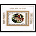 Rwanda Fish MS 1973 MNH SG#MS561 MI#Block 33A S...