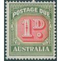 Australia 1958 1d carmine & deep green Die I Po...