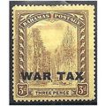 Bahamas 1918 SG98 3d Purple/Yellow WAR TAX Moun...