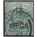 1902 O20 1/2d Blue-Green Inland Revenue Officia...