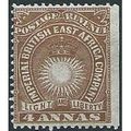 British East Africa 1891 SG9 4a Yellow-Brown Mo...