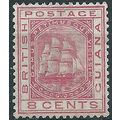 British Guiana 1882 SG174 8c Rose Wmk Crown CA ...