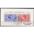 SCHWEIZ SWITZERLAND [1937] MiNr 0318-19 Block 3...