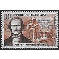 Mi 1038: 10 Fr. lilac brown/orange-brown French...