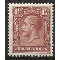 Jamaica 1916 SG59 1 1/2d Brown Orange Mounted M...