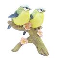 Figurine Bluetit Birds on a Blossom Branch 9 CM...