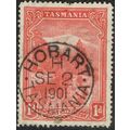 Tasmania 1899 1d Bright Lake SG230 FU