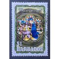 Barbados 1990 Christmas SG 946. $1 Stained glas...