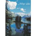 Maligne Lake Canada Postcard posted 1998 creased