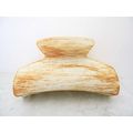 Wood finish hair claw clips barrette