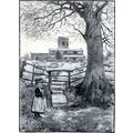 CHISELDEN CHURCH 1893 Henry Edward Tidmarsh PRINT