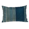 Blue and Aqua Beaded Embroidered Decorative Thr...